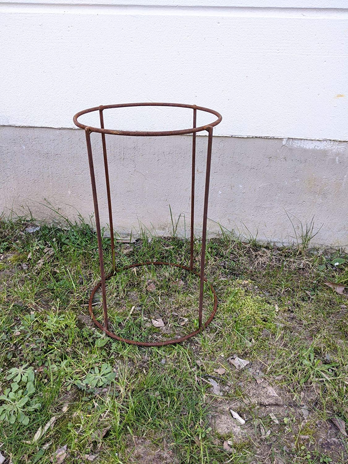 Noble rust stand for fire bowl plant bowl rust garden decoration W34.5cm handmade