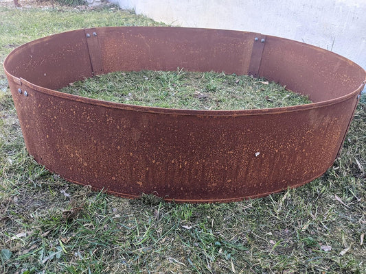 Edelrost Garten Rasenkantenband aus Metall 1mm Rost Gartendeko Ransenkante