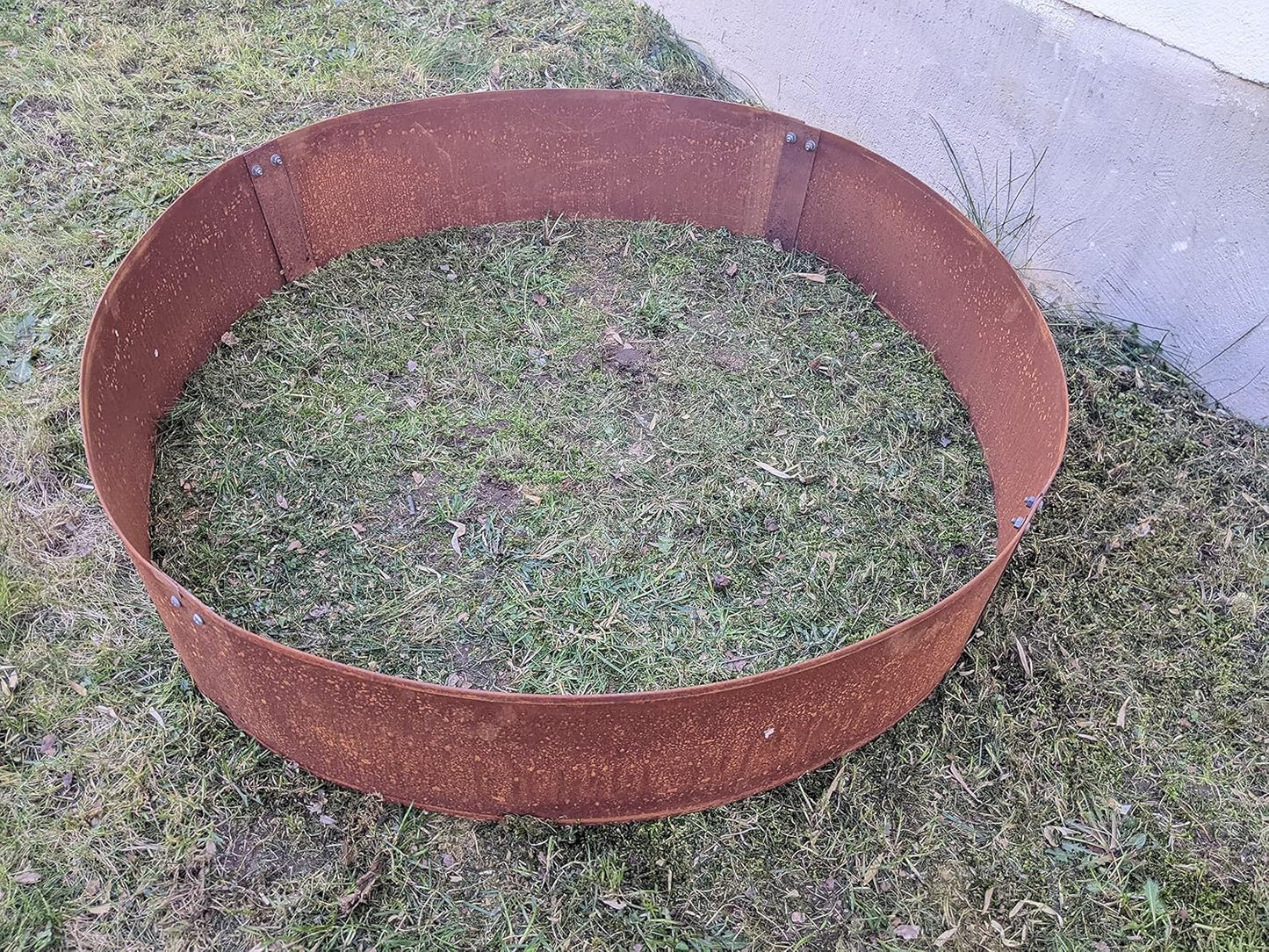 Edelrost garden lawn edging tape made of Corten steel 1.6 mm L100cm 9cm high 031749-3 (without screw)