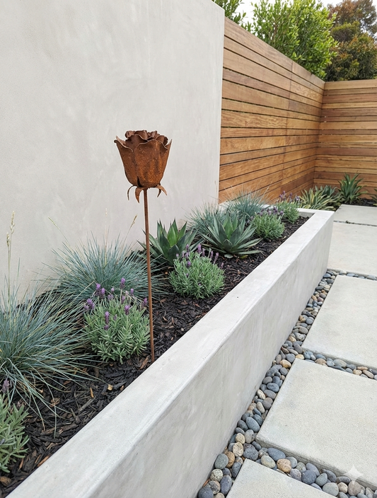 Edelrost puntale da giardino Rose da giardino ruggine puntale per aiuola fiori da giardino 029564 51*21*17