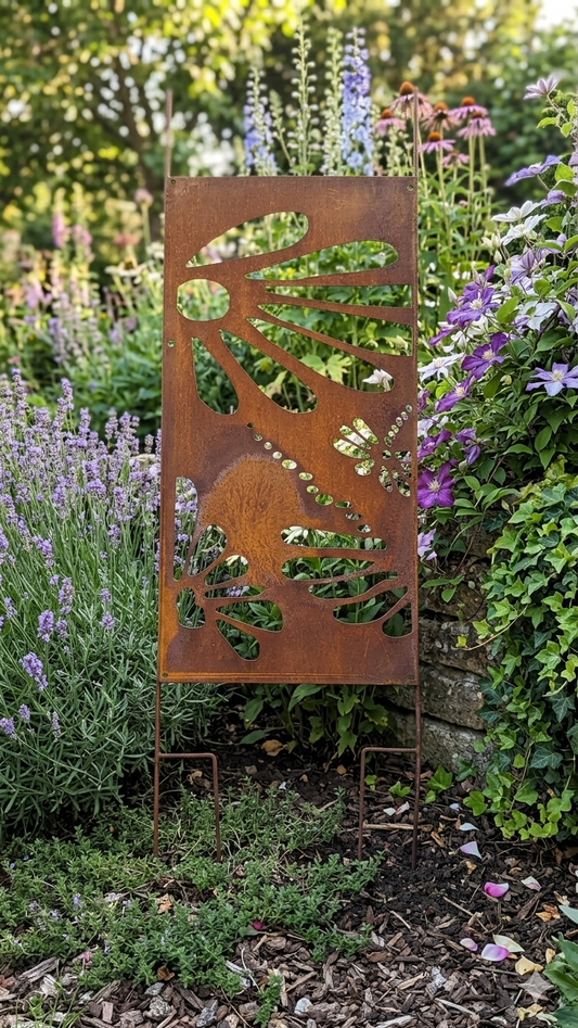 Garten Sichtschutzwand aus Metall , S 9
