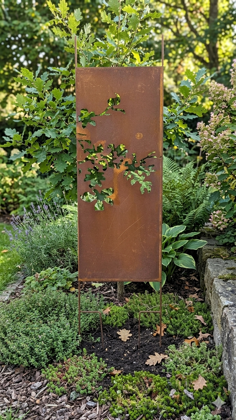 Garten Sichtschutzwand aus Metall , S 11