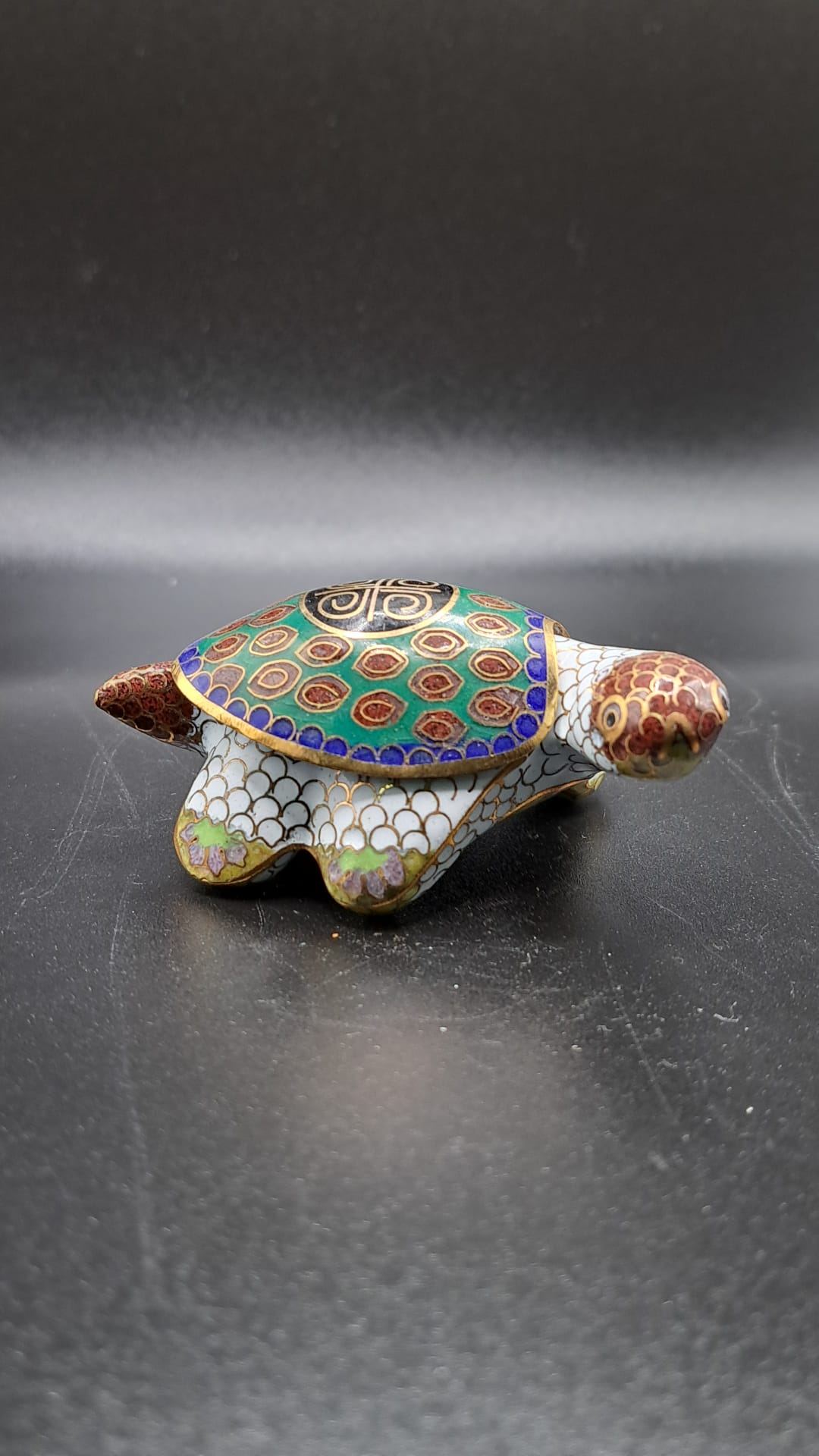 CLOISONNE Schildkröte  7x5x3cm Aa1-2