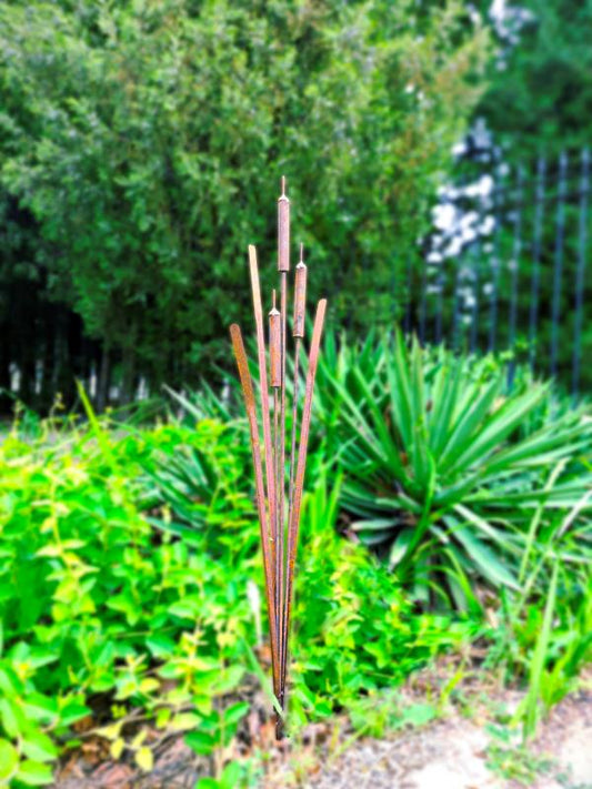 Noble rust garden stake bed stake garden reed rust garden decoration 030790 H150cm