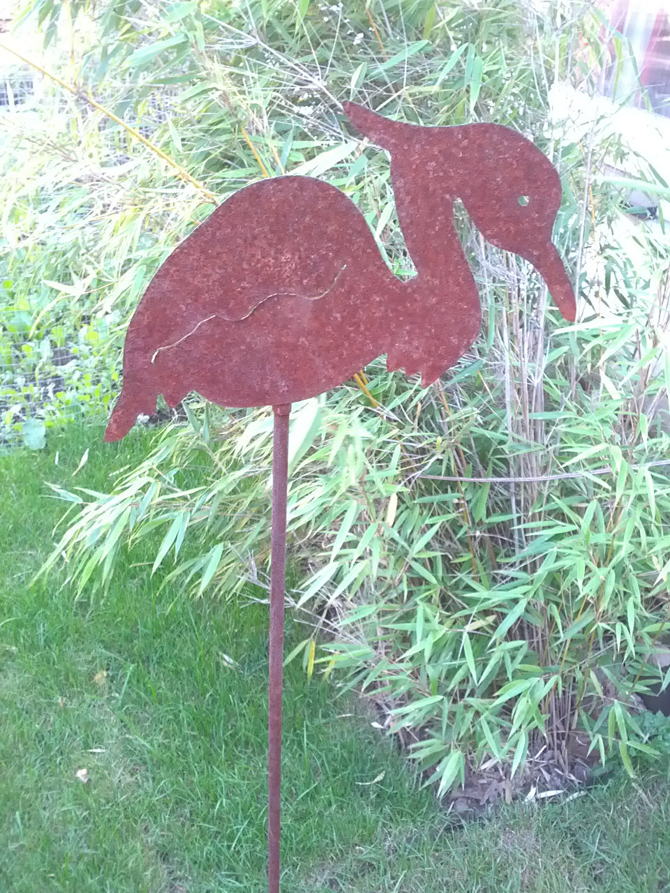 Garden decoration, garden stake, rust, handcraft