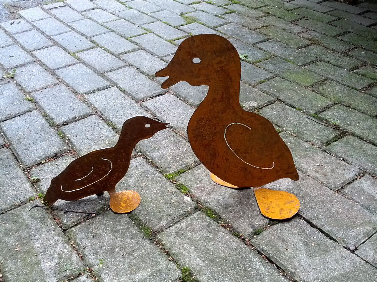 Patina , Garden decoration , Duck