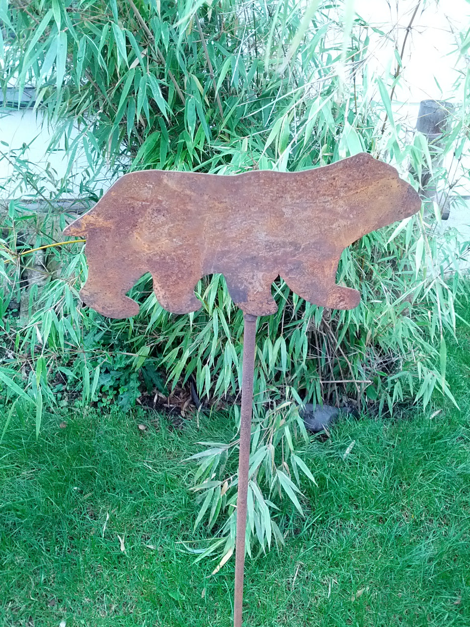 Garden stake, rust