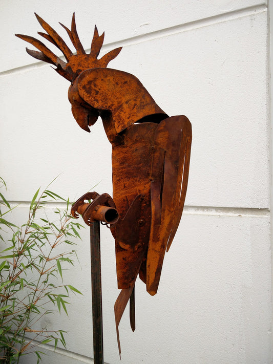 Garden stake, parrot