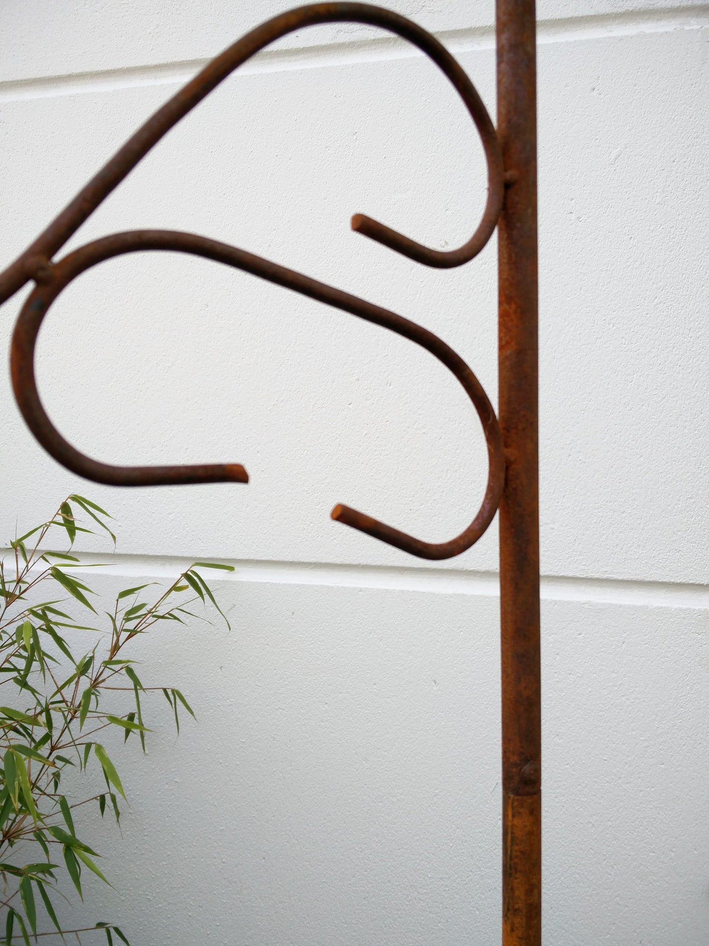 Garden feed hook rust lantern hook, hanging basket lamp hook 180cm