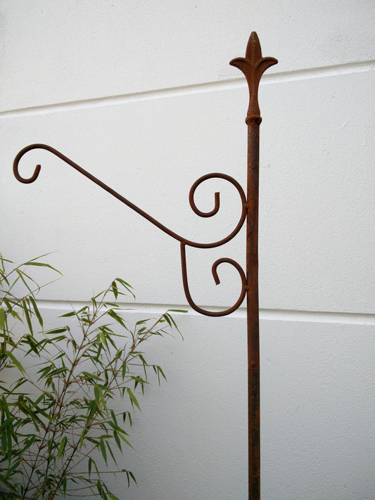 Garden feed hook rust lantern hook hanging basket lamp hook 180cm