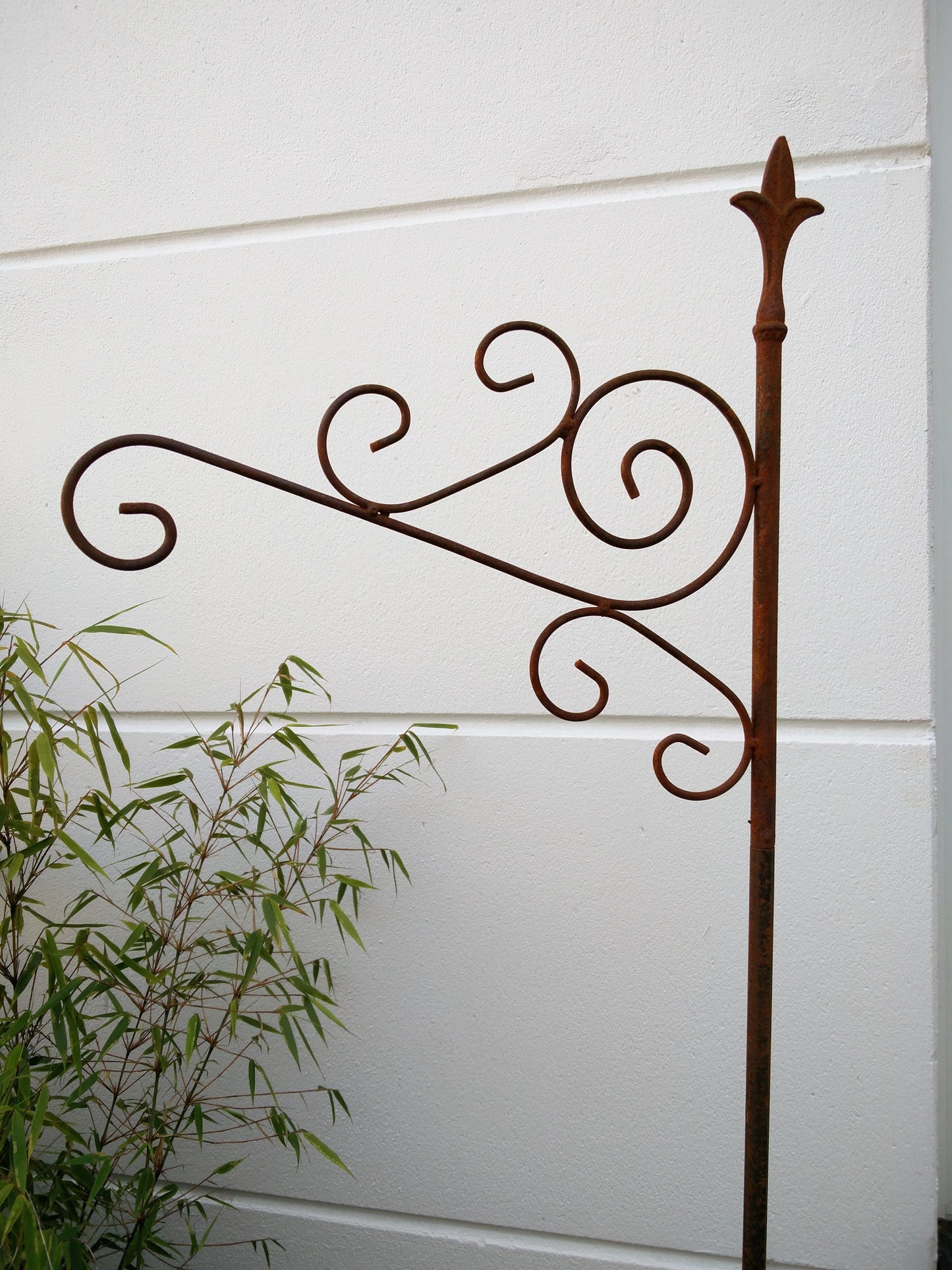 Garden feed hook rust lantern hook hanging basket lamp hook 180cm