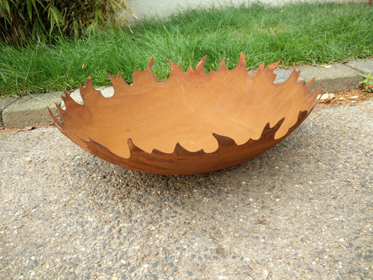 Fire bowl grate with fire wreath D=50cm T=12.5cm