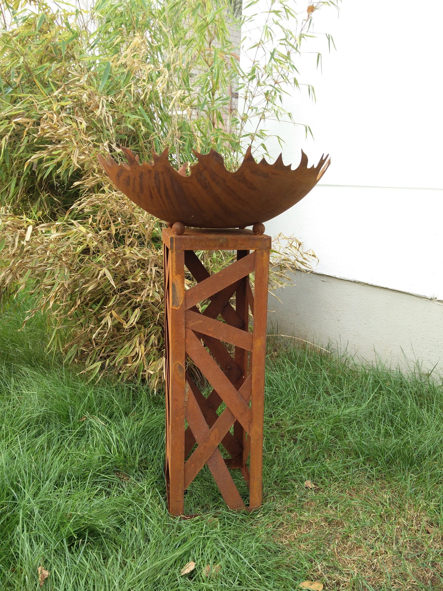 Fire bowl with stand H 80cm