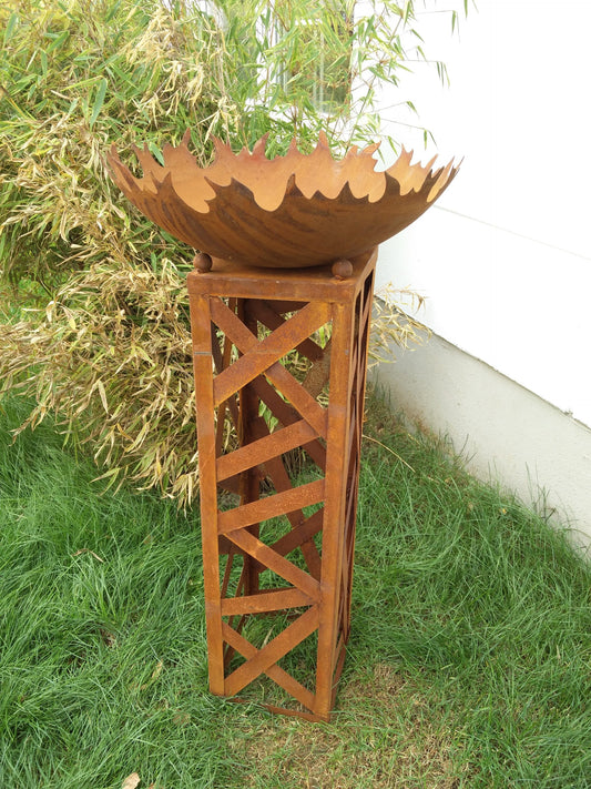 Fire bowl with stand H 80cm