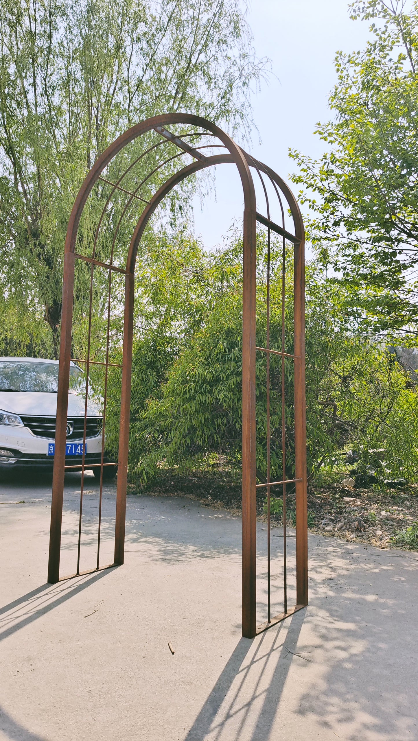 Patina garden trellis rust rose arch garden L130*W50*H220cm 031991