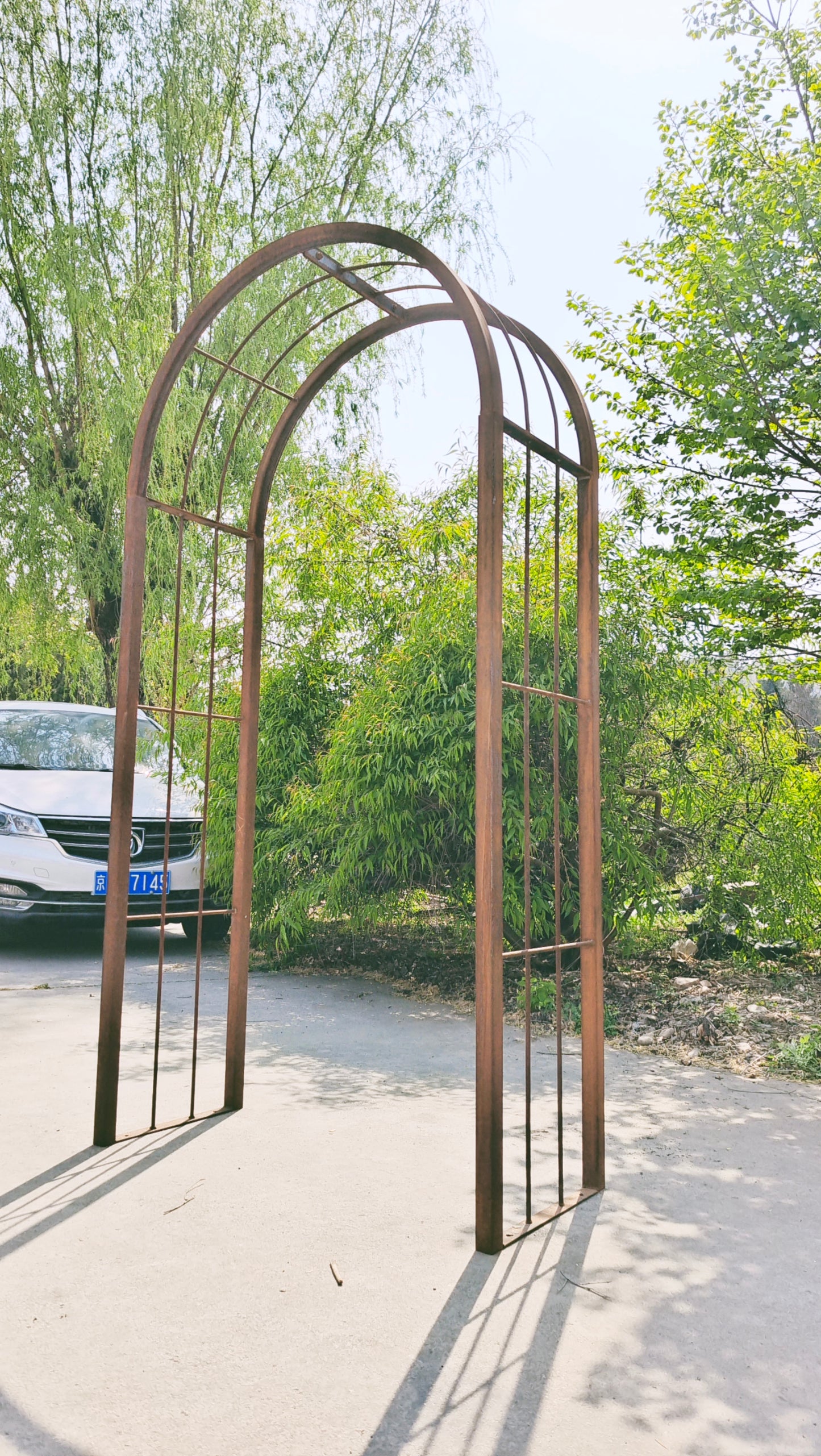 Patina garden trellis rust rose arch garden L130*W50*H220cm 031991