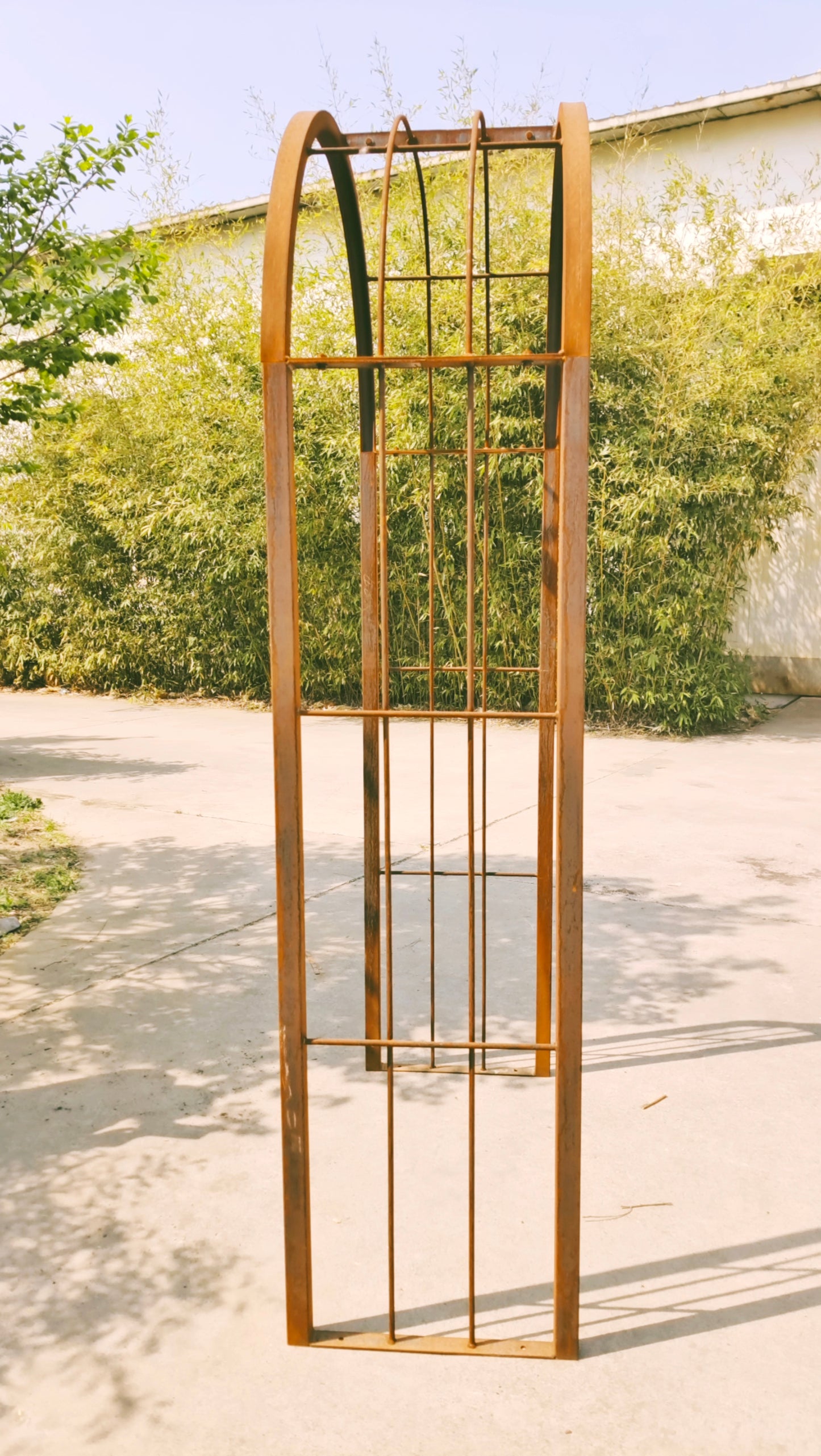 Patina garden trellis rust rose arch garden L130*W50*H220cm 031991