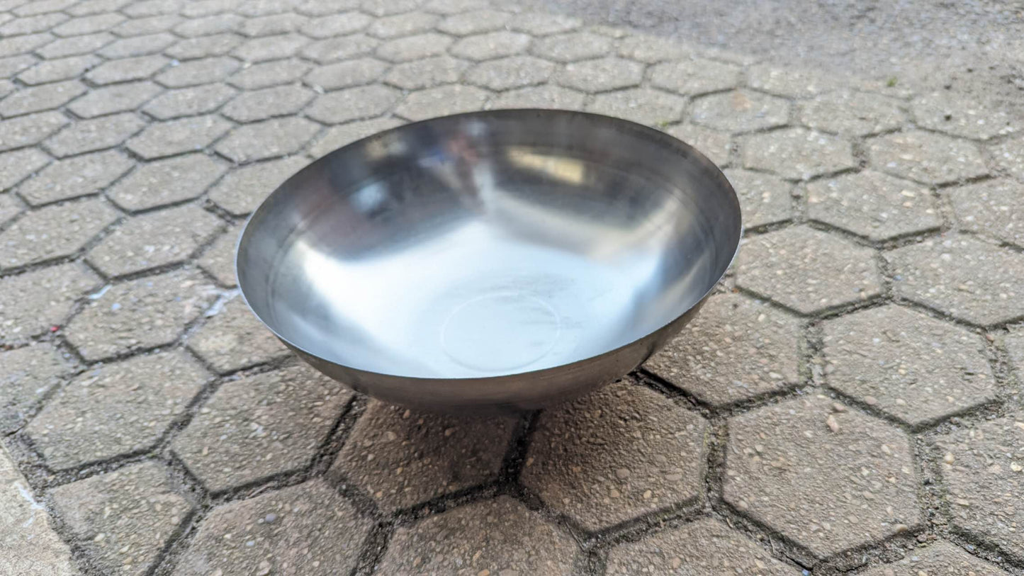 Garten Pflanzenschale Feuerschale aus Edelstahl 1mm , 0.8kg ,031495-1S