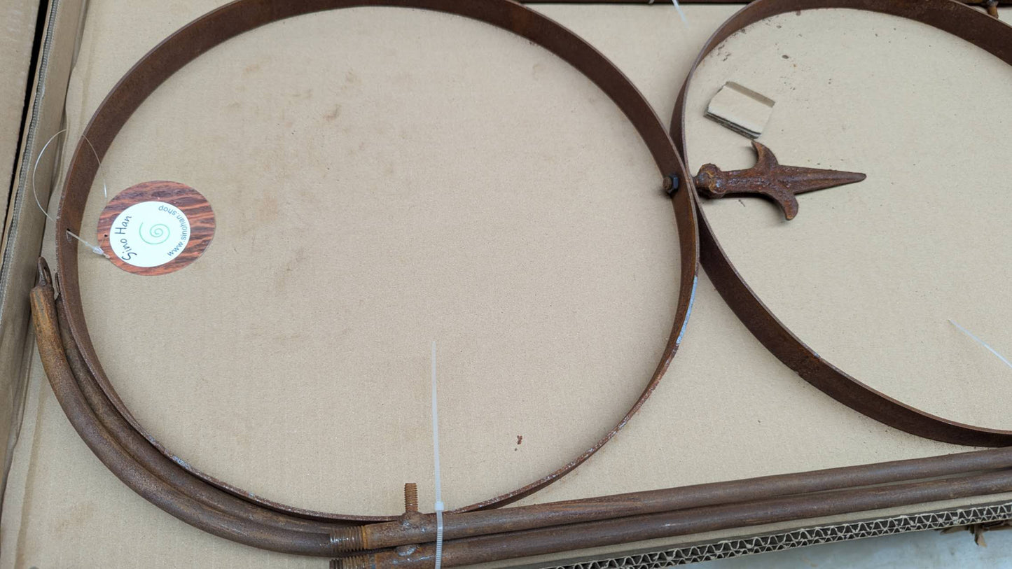 Edelrost Rankhilfe Rosensäule Rankgitter Rosengestell Rankturm Rosenbogen