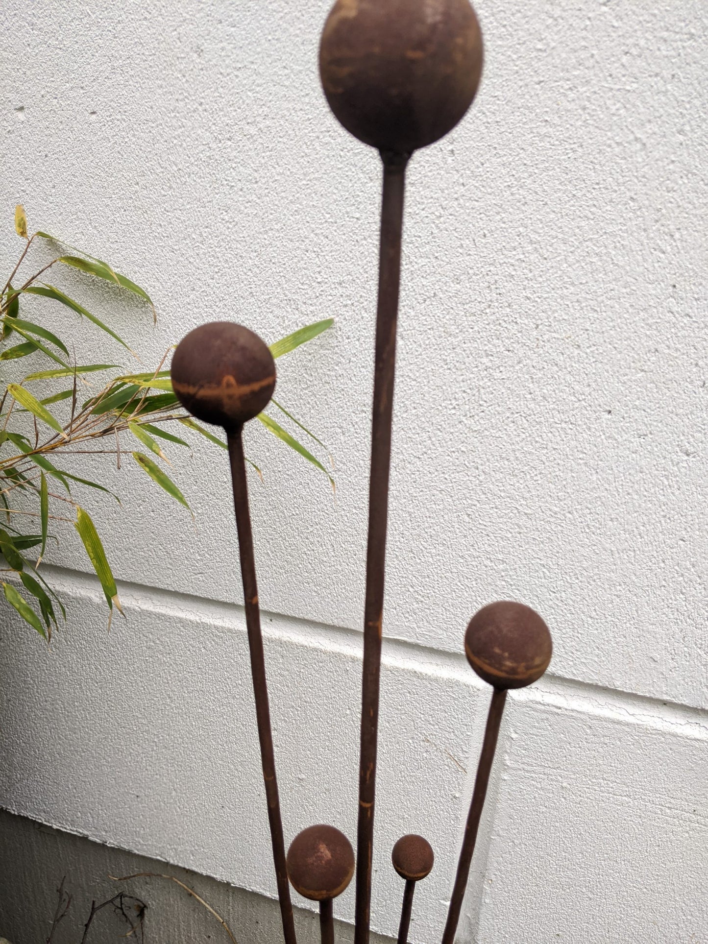 Edelrost garden stake garden ball made of metal rust H116cm 1.25kg 032139