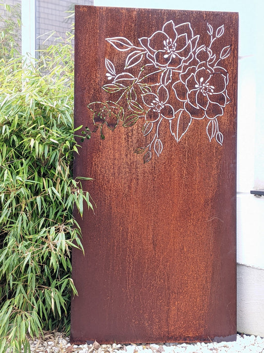 Patina garden privacy screen rust metal 1mm 032160