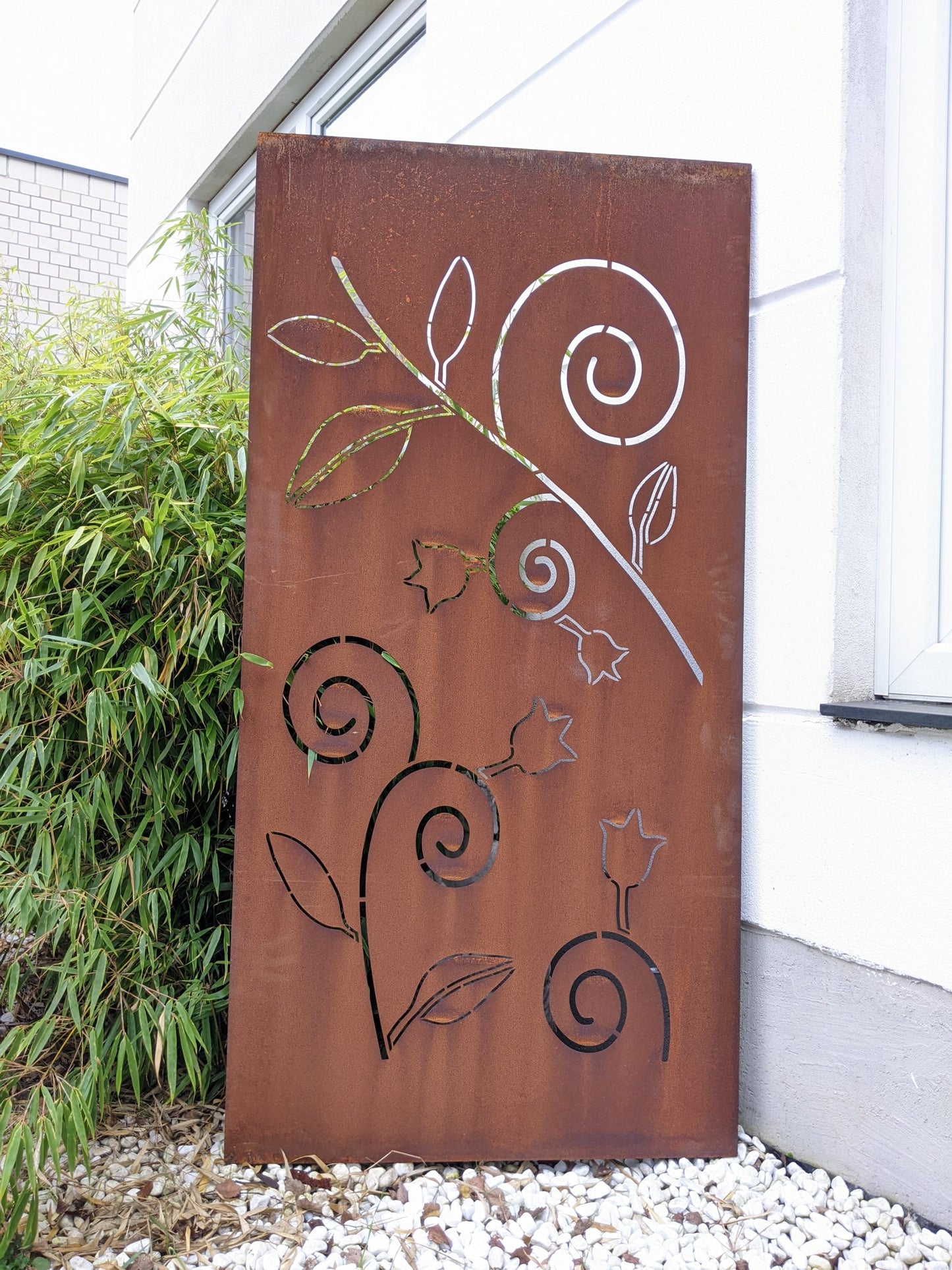 Patina garden privacy screen rust metal 1mm H150*75cm 032164-2 