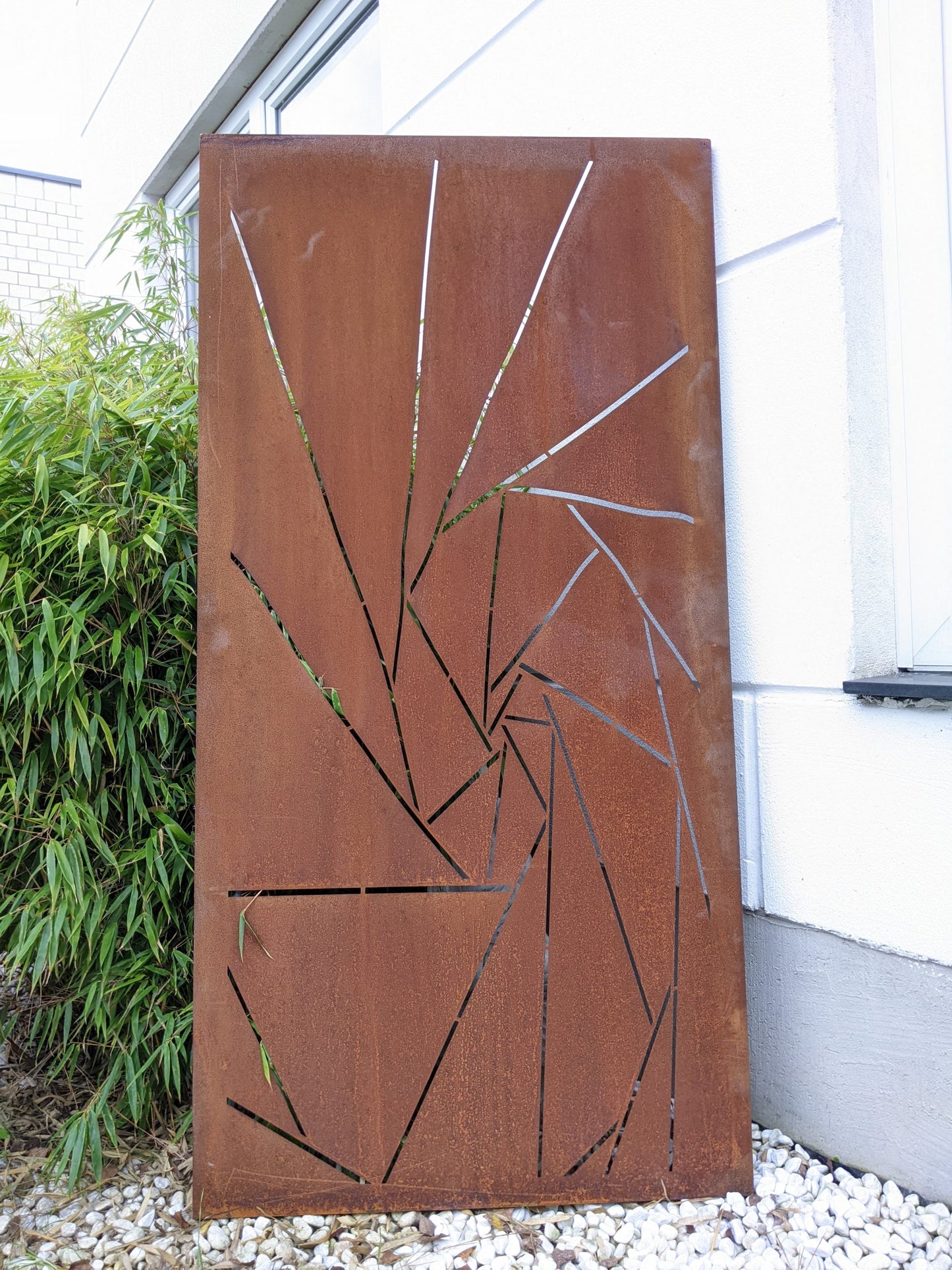 Patina garden privacy screen rust metal 1mm H150*75cm 032158-2