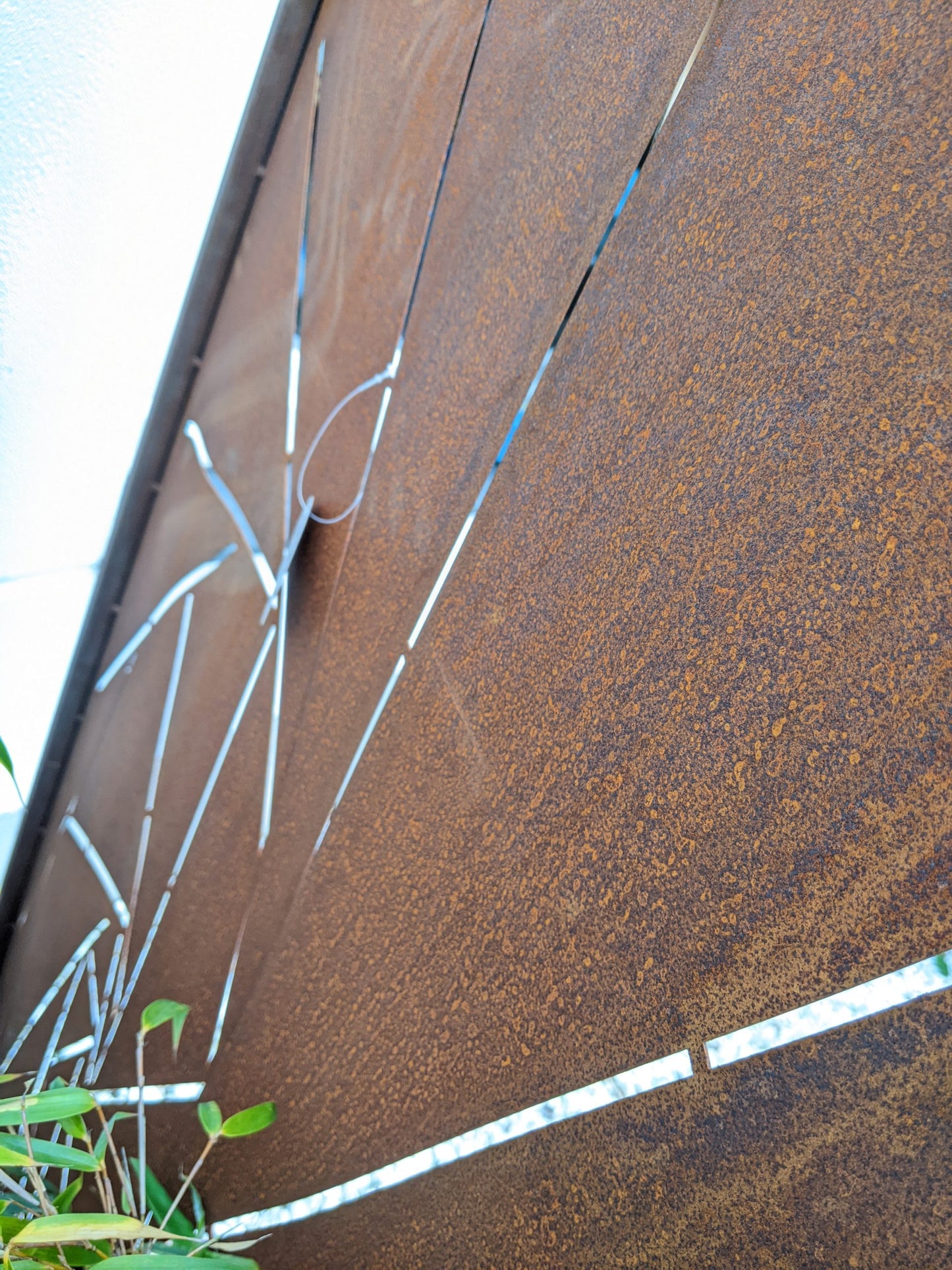 Patina garden privacy screen rust metal 1mm H150*75cm 032158-2