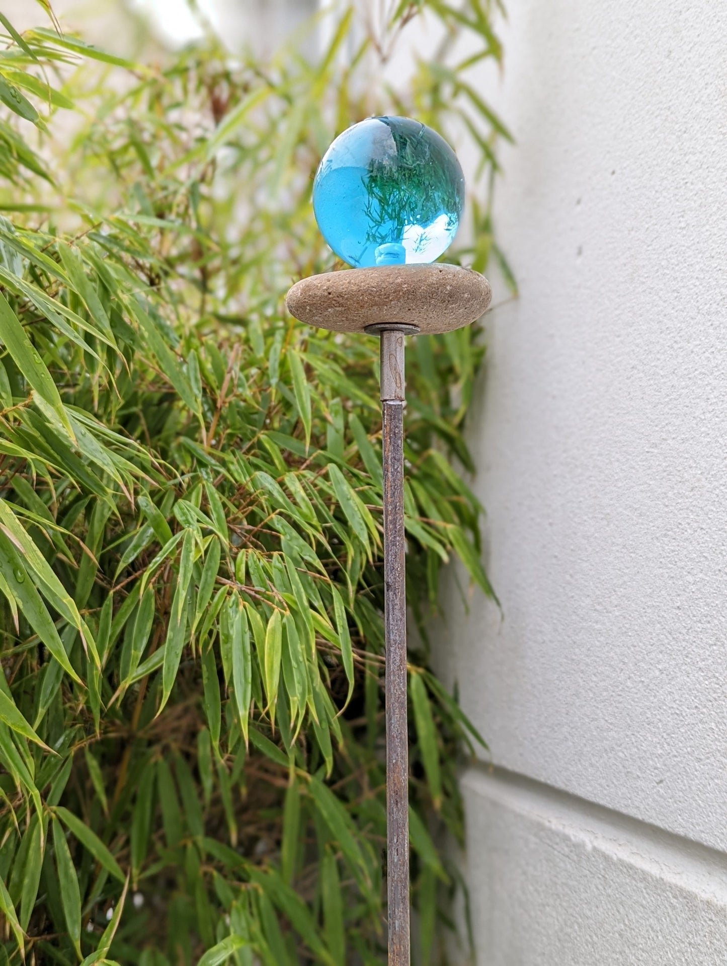 Gartenstecker mit Glaskugel 6cm