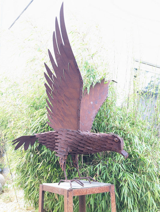 Edelrost garden rust eagle made of metal garden sculpture 150*105*70cm 8kg 030544-1