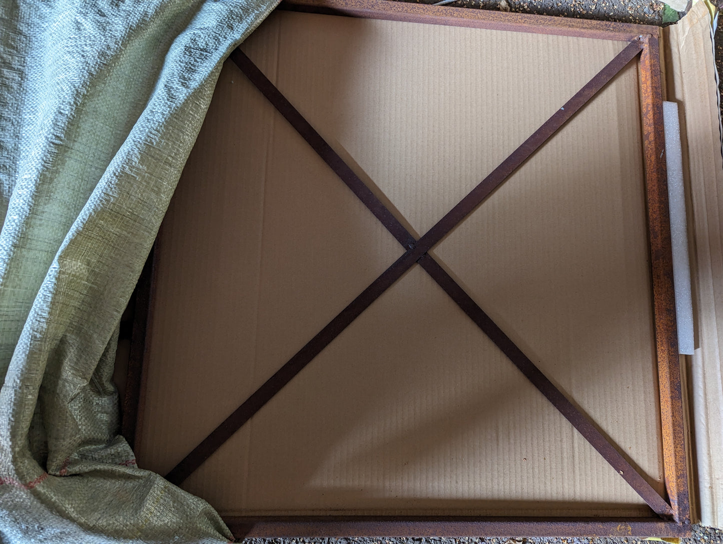 Edelrost garden trellis made of metal rust 032189 W30cmH180cm, 6.7kg