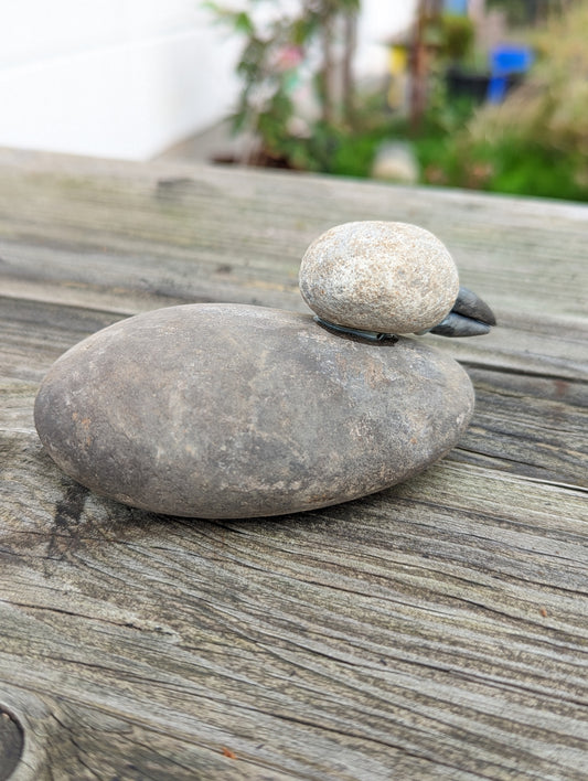 Garden bird, natural stone, garden decoration,