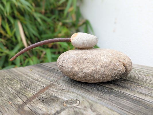 Garden bird, natural stone, garden decoration,