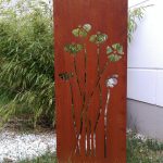 Patina garden privacy screen metal 1mm rust privacy screen handcrafted