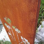 Patina garden privacy screen metal 1mm rust privacy screen handcrafted