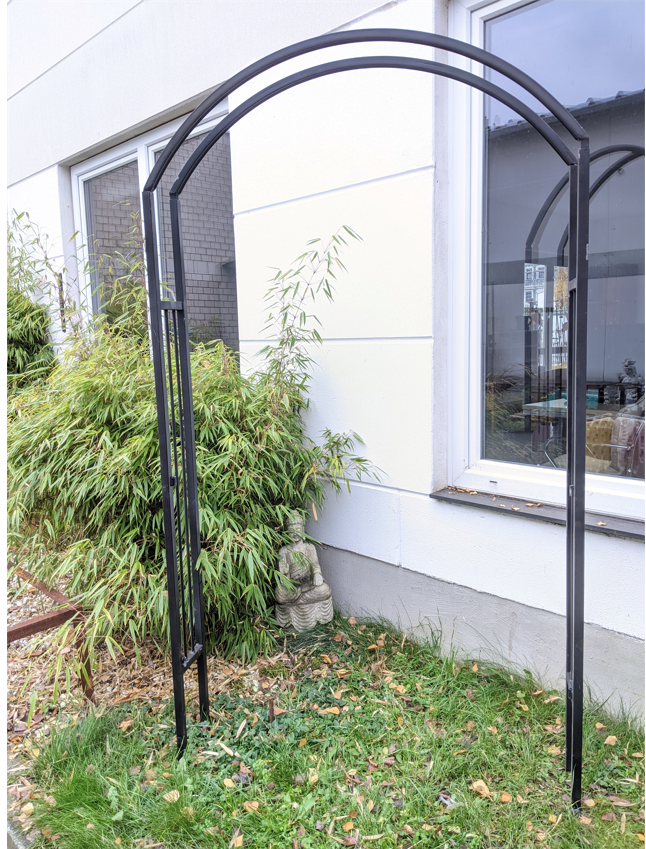 B Wahl ,Lackierproblem, Garten Rosenbogen Schwarz Rankehilfe No Rost L119*B25*H210cm