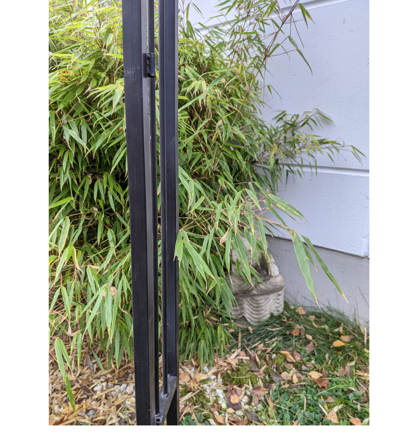 B choice, painting problem, garden rose arch black trellis support no rust L119*W25*H210cm