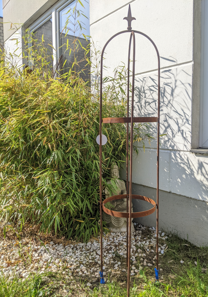 Edelrost Rankhilfe Rosensäule Rankgitter Rosengestell Rankturm Rosenbogen