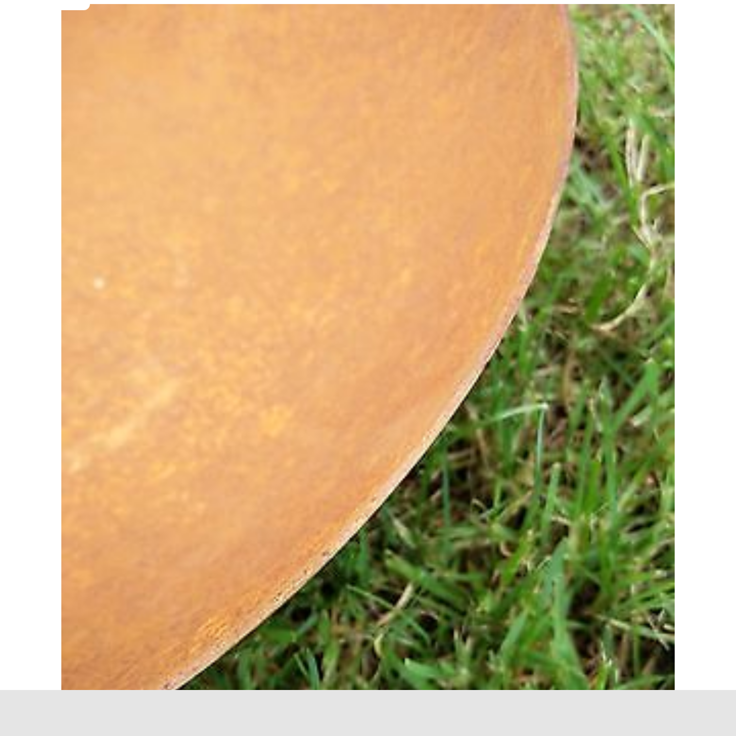 Edelrost fire bowl rust with stand plant bowl rust 90cm 1,8mm metal