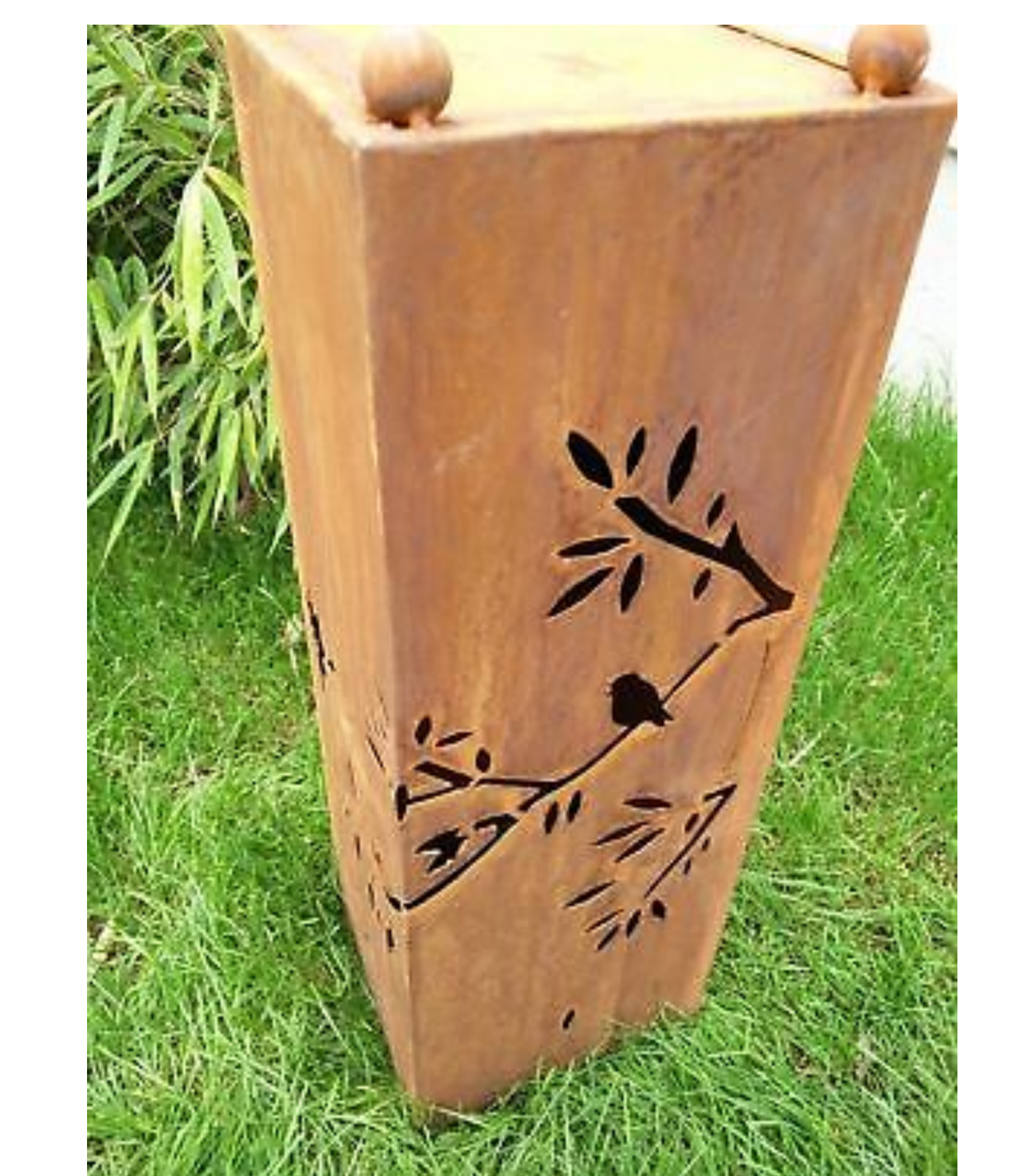 Rust column, garden column, rust, column rust metal garden decoration, metal column H62cm