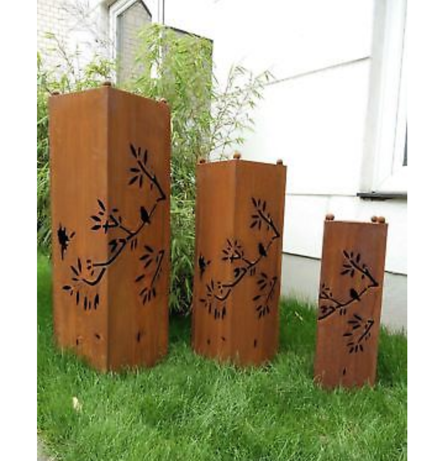 Rust column, garden column, rust, column rust metal garden decoration, metal column H62cm