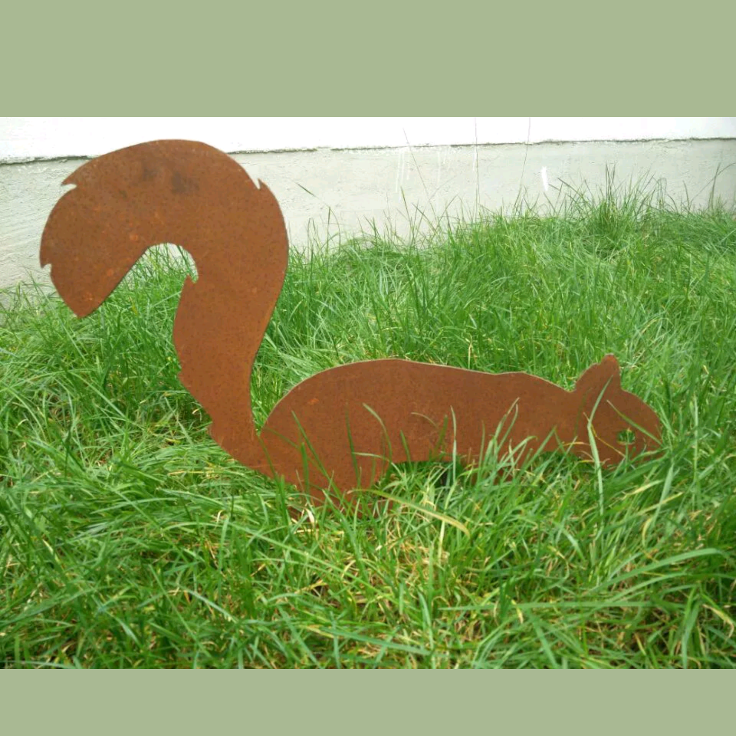 Garden rust squirrel rust garden garden stake rust decoration garden figureL55cm