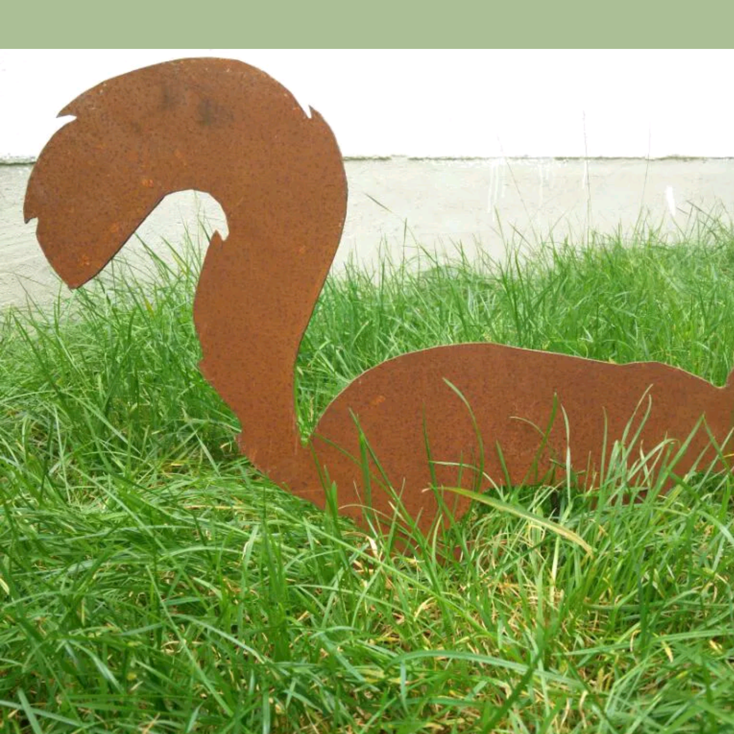 Garden rust squirrel rust garden garden stake rust decoration garden figureL55cm