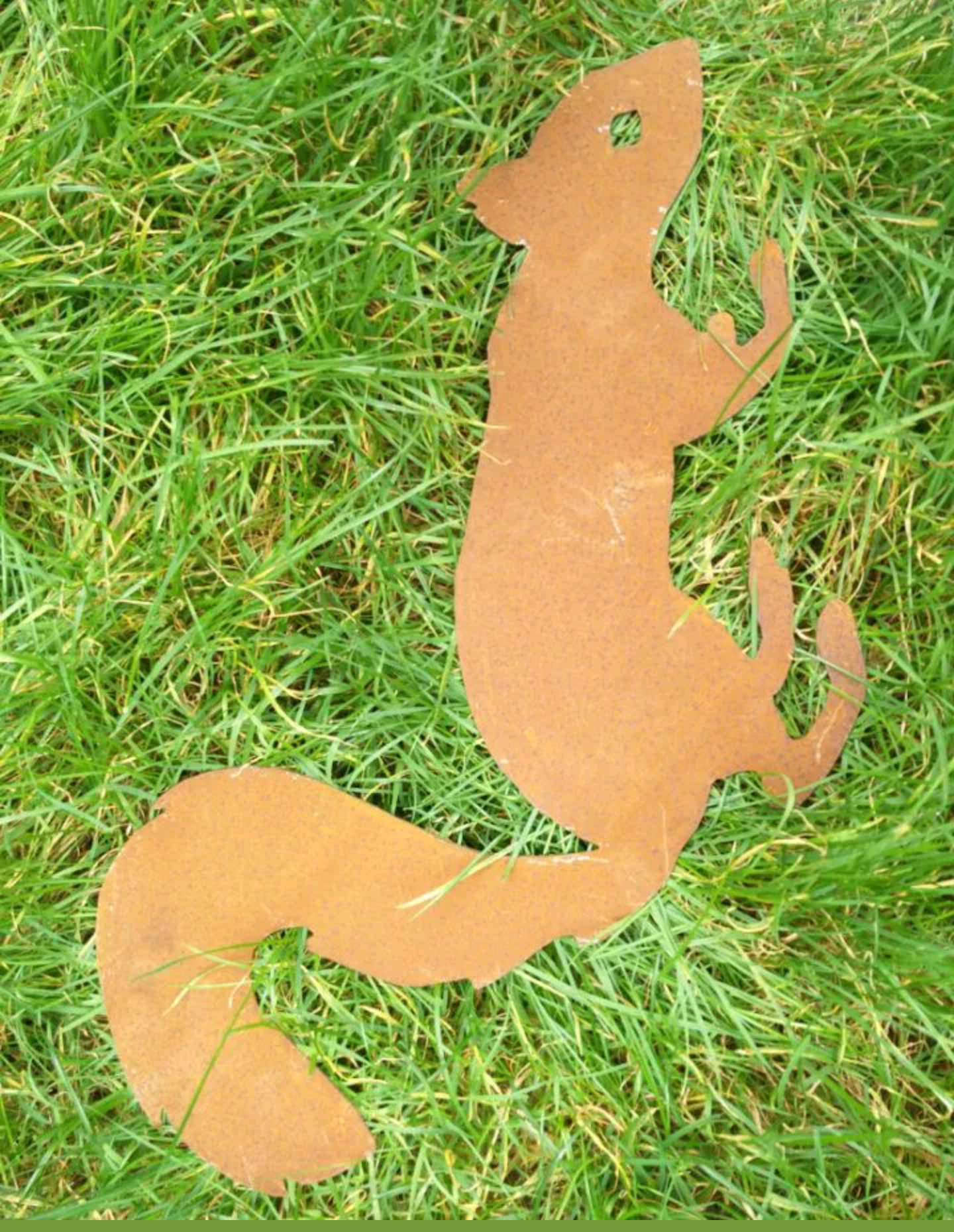 Garden rust squirrel rust garden garden stake rust decoration garden figureL55cm