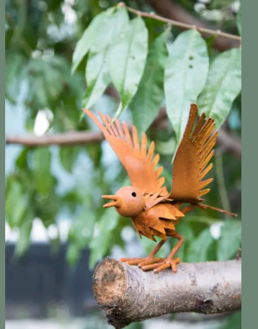 Edelrost Garten Vogel Gartendeko Rost Vogel 031798