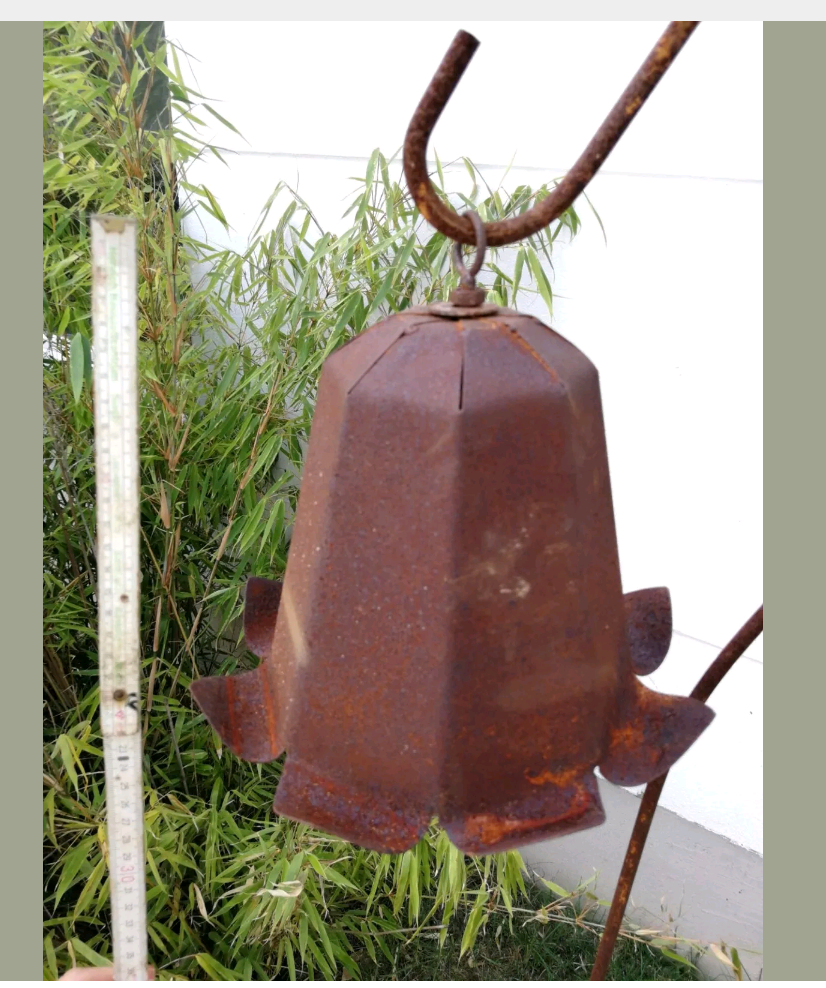 Edelrost Blumen Deko aus Metall ,Höhe 30 cm, Breite 23 cm – Sino Han
