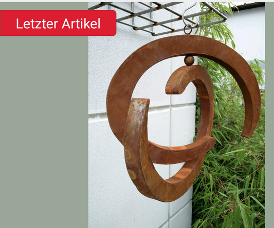 Edelrost Gartenskulptur Rost Garten Figure Ring Rost Metall 45x37.9x3cm 029986