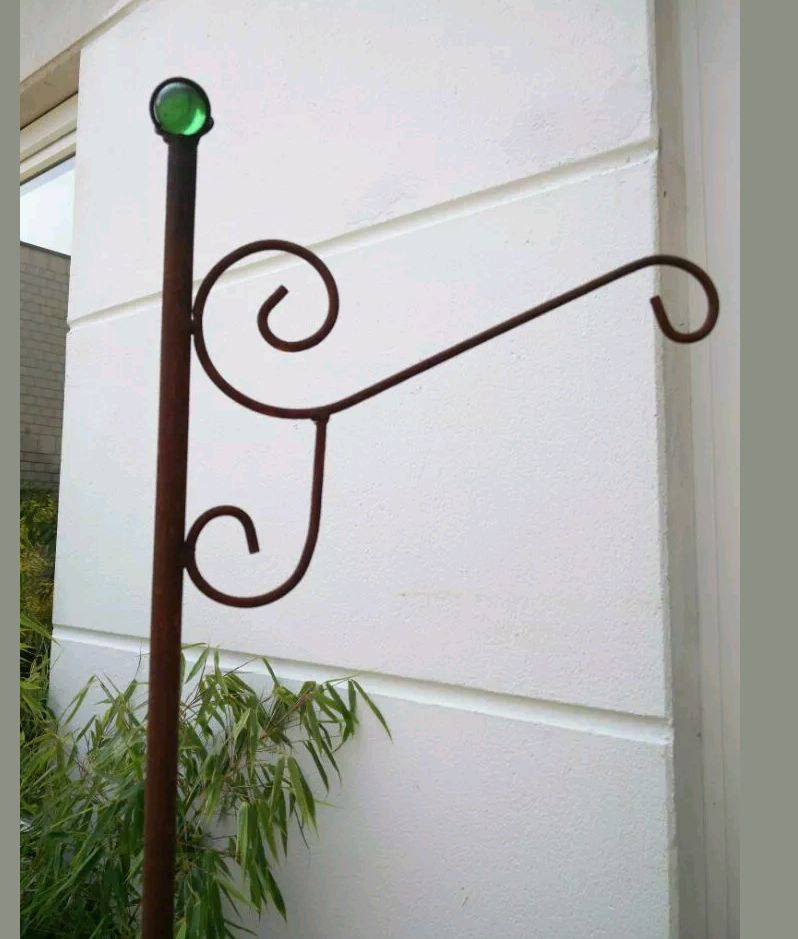 Garden feed hook garden plug glass ball lantern hook lamp hook 180*39cm