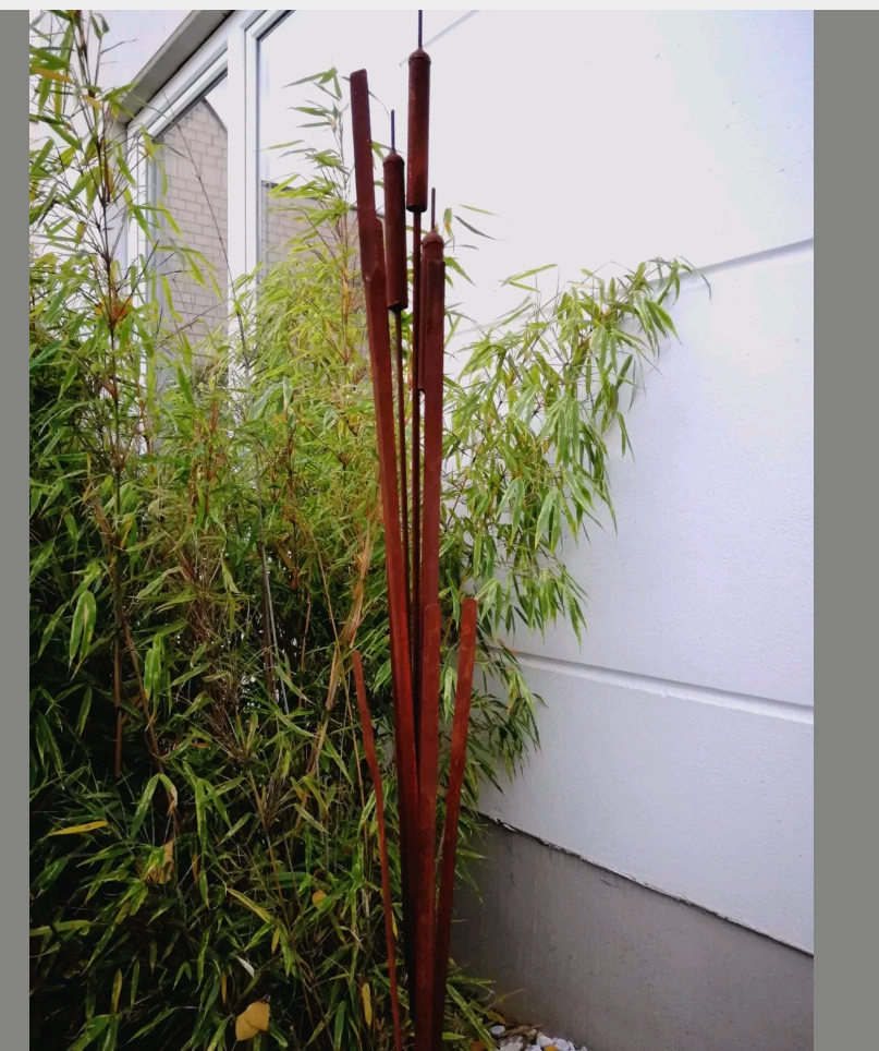 Noble rust garden stake bed stake garden reed rust garden decoration 030790 H150cm