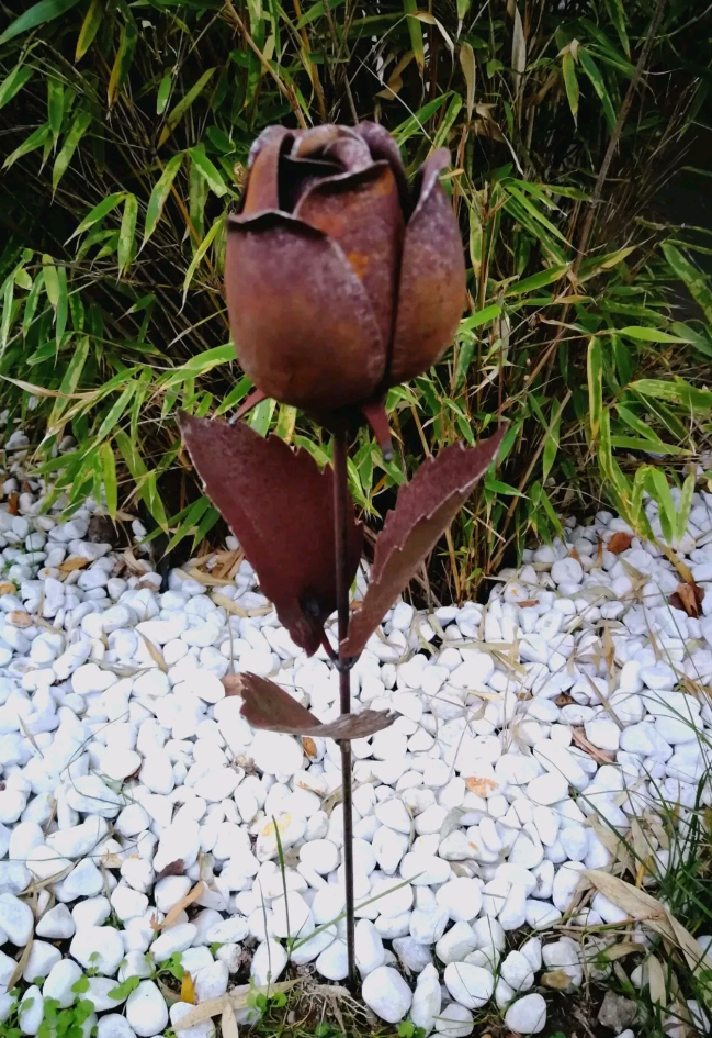 Noble rust garden stake garden roses rust bed stake garden flowers 029564 51*21*17